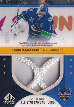 2020-21 SP Game Used - 2020 NHL All-Star Skills Material Net Cord #ASNC-JM Jacob Markstrom Front