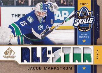 2020-21 SP Game Used - 2020 NHL All-Star Skills Relic Blends Patch #ASB-JM Jacob Markstrom Front