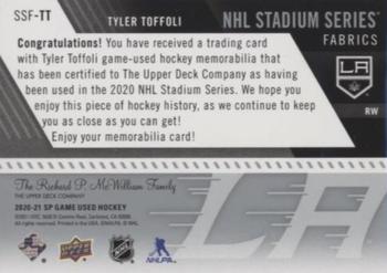 2020-21 SP Game Used - 2020 NHL Stadium Series Fabrics #SSF-TT Tyler Toffoli Back