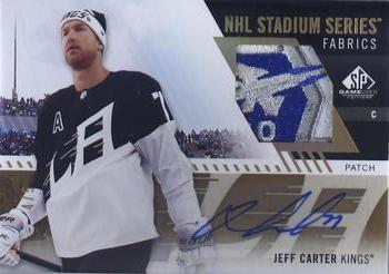 2020-21 SP Game Used - 2020 NHL Stadium Series Fabrics Auto Patch #SSFA-JC Jeff Carter Front