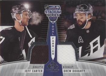 2020-21 SP Game Used - 2020 NHL Stadium Series Fabrics Dual #SSDF-CD Jeff Carter / Drew Doughty Front