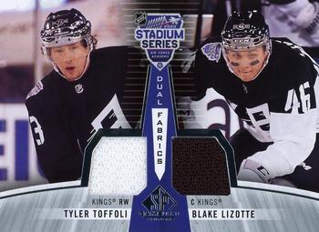 2020-21 SP Game Used - 2020 NHL Stadium Series Fabrics Dual #SSDF-TL Tyler Toffoli / Blake Lizotte Front