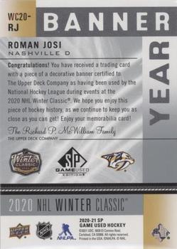 Filip Forsberg Nashville Predators Game-Used 2020 NHL Winter