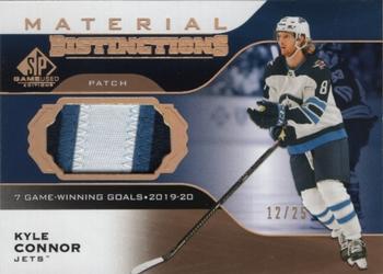 2020-21 SP Game Used - Distinctions Materials Patch #DM-KC Kyle Connor Front