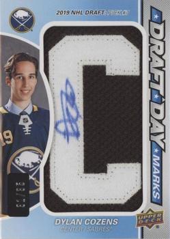 2020-21 SP Game Used - Draft Day Marks Rookies #DDM-DC Dylan Cozens Front