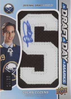 2020-21 SP Game Used - Draft Day Marks Rookies #DDM-DC Dylan Cozens Front