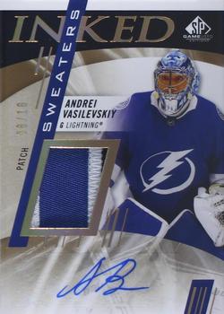 2020-21 SP Game Used - Inked Sweaters Patch #IS-AV Andrei Vasilevskiy Front