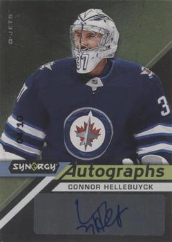 2020-21 Upper Deck Synergy - Autographs Black #A-HE Connor Hellebuyck Front