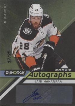 2020-21 Upper Deck Synergy - Autographs Rookies Black #AR-JH Jani Hakanpaa Front