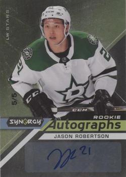 2020-21 Upper Deck Synergy - Autographs Rookies Black #AR-JR Jason Robertson Front