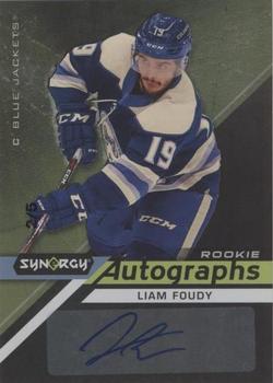 2020-21 Upper Deck Synergy - Autographs Rookies Black #AR-LF Liam Foudy Front