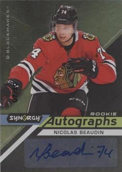 2020-21 Upper Deck Synergy - Autographs Rookies Black #AR-NB Nicolas Beaudin Front