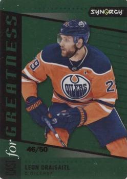 2020-21 Upper Deck Synergy - Cast for Greatness Green #CG-8 Leon Draisaitl Front