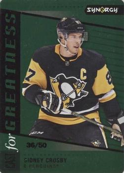 2020-21 Upper Deck Synergy - Cast for Greatness Green #CG-27 Sidney Crosby Front
