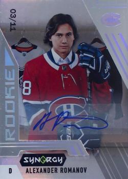 2020-21 Upper Deck Synergy - Mystery Rookie Autographs Exchange #S-AR Alexander Romanov Front