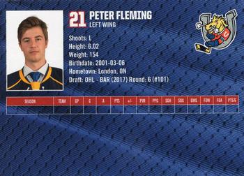 2018-19 Barrie Colts (OHL) #12 Peter Fleming Back