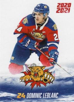2020-21 Moncton Wildcats (QMJHL) #8 Dominic Leblanc Front