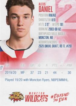 2020-21 Moncton Wildcats (QMJHL) #18 Alexis Daniel Back