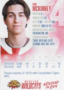 2020-21 Moncton Wildcats (QMJHL) Update  #2 Sam McKinney Back