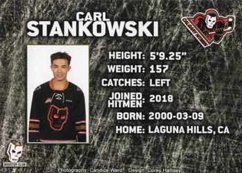 2018-19 Calgary Hitmen (WHL) Booster Club #NNO Carl Stankowski Back