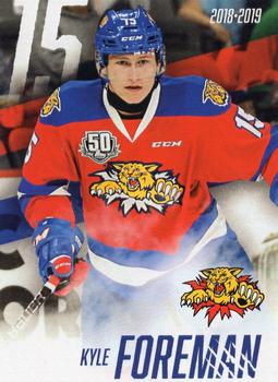 2018-19 Moncton Wildcats (QMJHL) #NNO Kyle Foreman Front