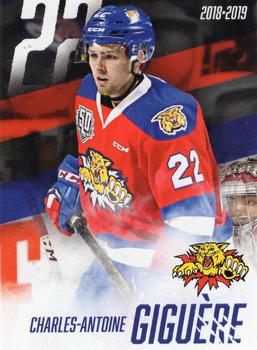 2018-19 Moncton Wildcats (QMJHL) #NNO Charles-Antoine Giguere Front
