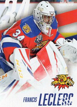 2018-19 Moncton Wildcats (QMJHL) #NNO Francis Leclerc Front