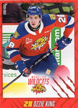 2019-20 Moncton Wildcats (QMJHL) #NNO Ozzie King Front