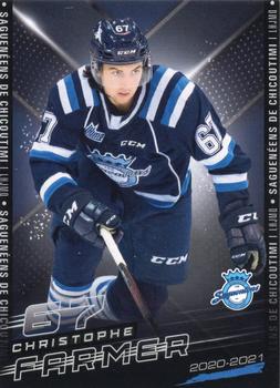 2020-21 Extreme Chicoutimi Sagueneens (QMJHL) #14 Christophe Farmer Front