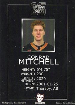 2019-20 Calgary Hitmen (WHL) Booster Club #NNO Conrad Mitchell Back