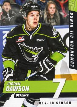 2017-18 Edmonton Oil Kings (WHL) #NNO Jordan Dawson Front