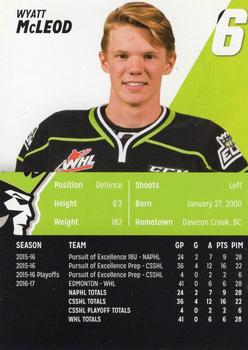 2017-18 Edmonton Oil Kings (WHL) #NNO Wyatt McLeod Back