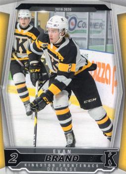 2019-20 Extreme Kingston Frontenacs (OHL) #NNO Evan Brand Front
