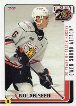 2019-20 Choice Owen Sound Attack (OHL) #4 Nolan Seed Front