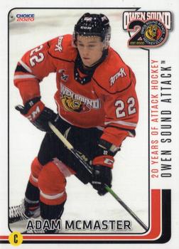 2019-20 Choice Owen Sound Attack (OHL) #15 Adam McMaster Front