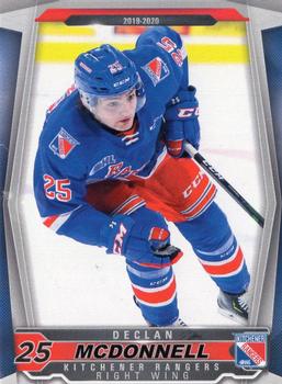 2019-20 Extreme Kitchener Rangers (OHL) #8 Declan McDonnell Front