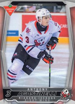 2019-20 Extreme Niagara IceDogs (OHL) #1 Anthony Agostinelli Front
