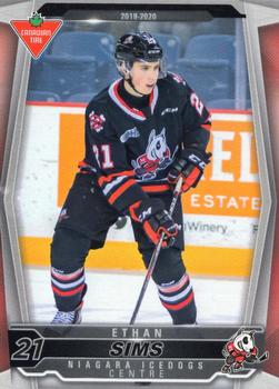 2019-20 Extreme Niagara IceDogs (OHL) #10 Ethan Sims Front