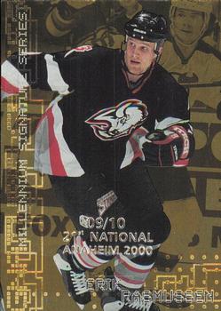 1999-00 Be a Player Millennium Signature Series - Anaheim National Gold #31 Erik Rasmussen Front
