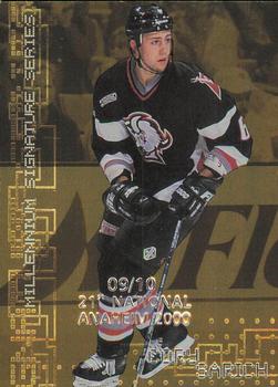 1999-00 Be a Player Millennium Signature Series - Anaheim National Gold #37 Cory Sarich Front