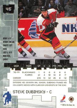 1999-00 Be a Player Millennium Signature Series - Anaheim National Gold #45 Steve Dubinsky Back