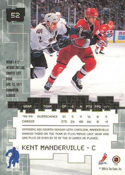 1999-00 Be a Player Millennium Signature Series - Anaheim National Gold #52 Kent Manderville Back