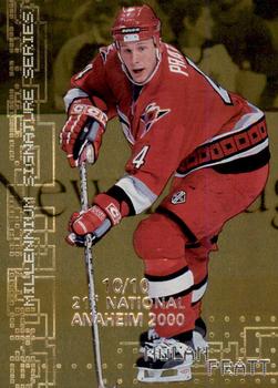 1999-00 Be a Player Millennium Signature Series - Anaheim National Gold #54 Nolan Pratt Front