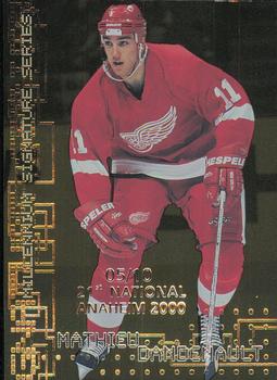 1999-00 Be a Player Millennium Signature Series - Anaheim National Gold #95 Mathieu Dandenault Front