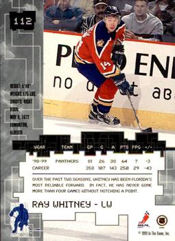 1999-00 Be a Player Millennium Signature Series - Anaheim National Gold #112 Ray Whitney Back