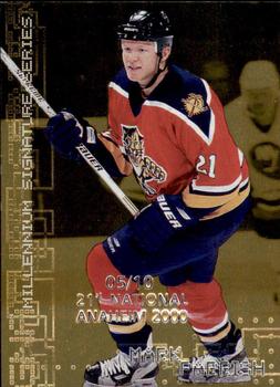 1999-00 Be a Player Millennium Signature Series - Anaheim National Gold #113 Mark Parrish Front