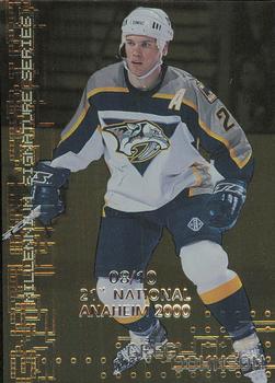 1999-00 Be a Player Millennium Signature Series - Anaheim National Gold #141 Greg Johnson Front