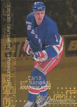 1999-00 Be a Player Millennium Signature Series - Anaheim National Gold #158 Kim Johnsson Front