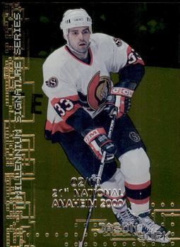 1999-00 Be a Player Millennium Signature Series - Anaheim National Gold #175 Jason York Front