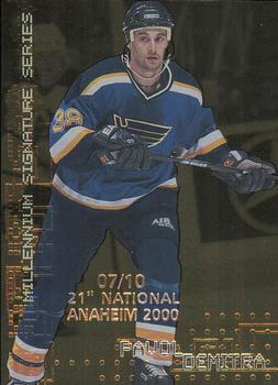 1999-00 Be a Player Millennium Signature Series - Anaheim National Gold #204 Pavol Demitra Front